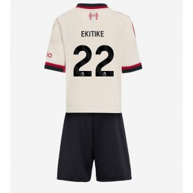 Dětské fotbalový komplet Liverpool Hugo Ekitike #22 Venkovní košile 2025-26 Krátkým Rukávem